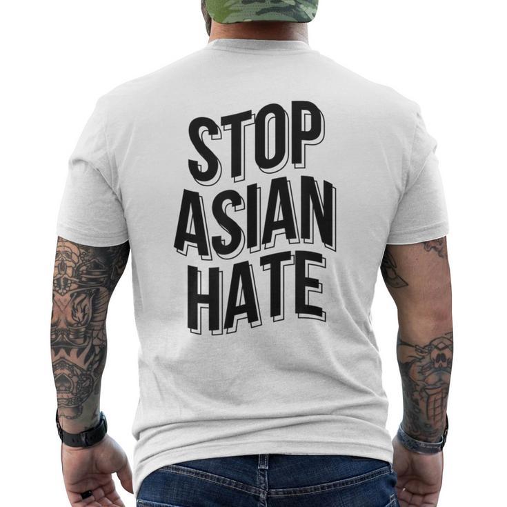 Stop Asian Hate Wavy Asian American Pride Love Aapi Ally Men's T-shirt Back Print