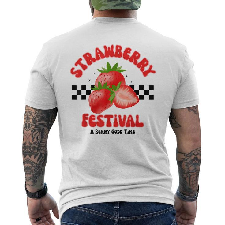 Strawberry Festival A Berry Good Time Fruit Season Women Men's T-shirt Back Print