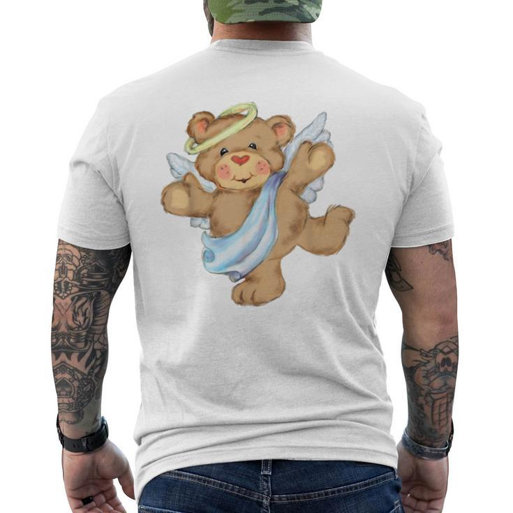 Stuffed Animal Angel Teddy Bear Cute White Men's T-shirt Back Print