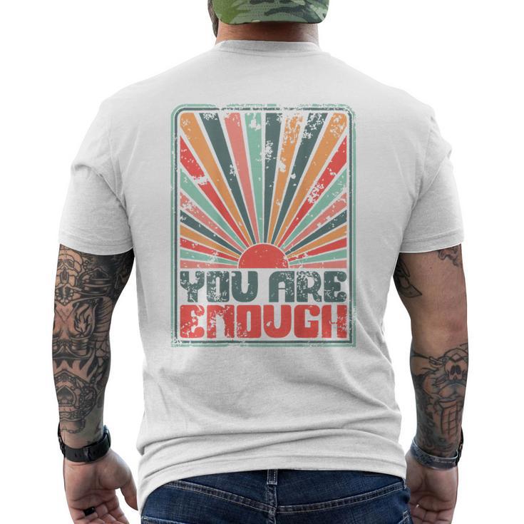 Sunkissed You Are Enough Men's T-shirt Back Print