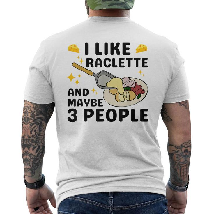 Swiss Cheese Raclette Men's T-shirt Back Print