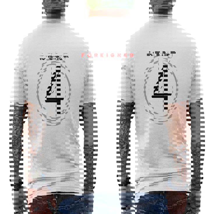 T-shirt imprimé au dos imprimé au dos Foreigner 4, Design Album Rock pour Fans