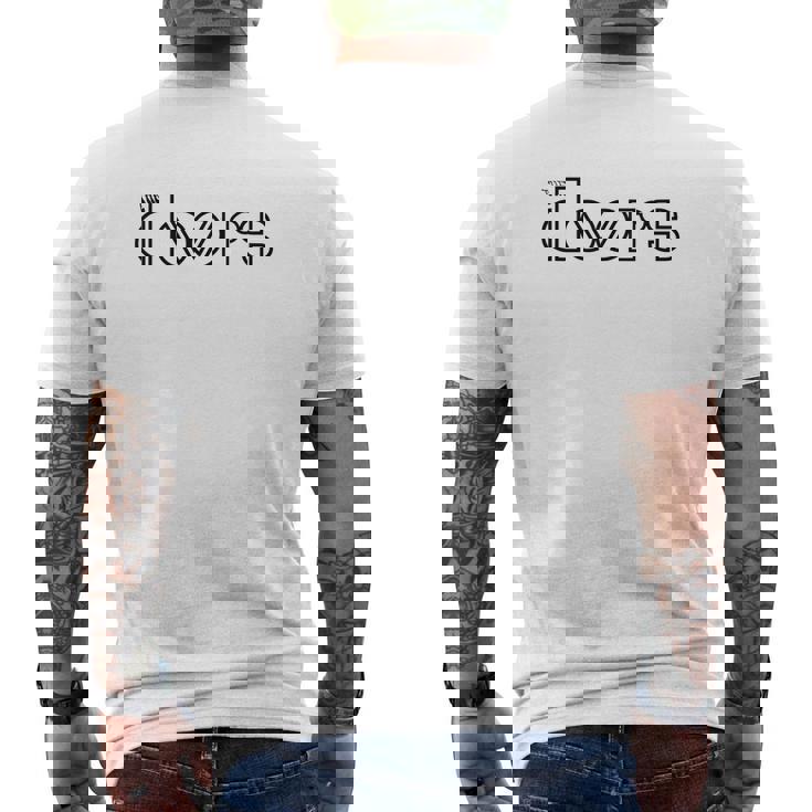 T-shirt imprimé au dos The Doors Blanc, Logo Iconique pour Fans de Rock