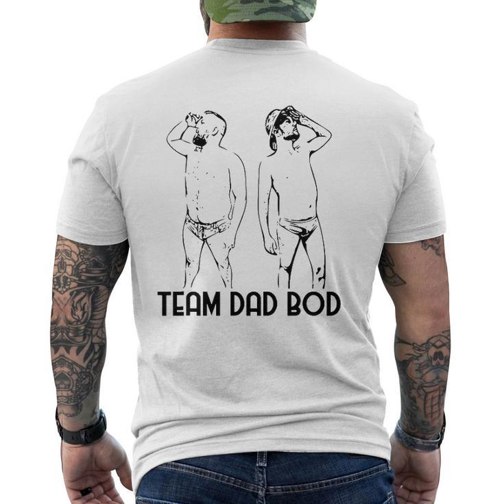 Team Dad Bod Dad Body Father's Day Group Mens Back Print T-shirt