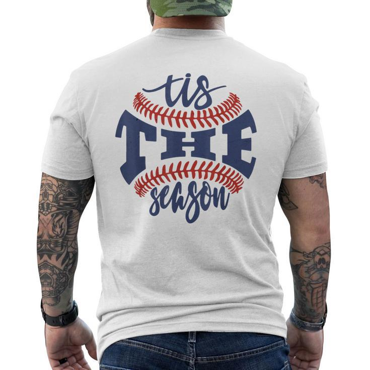 Tis The Season Baseball Mom Men's T-shirt Back Print