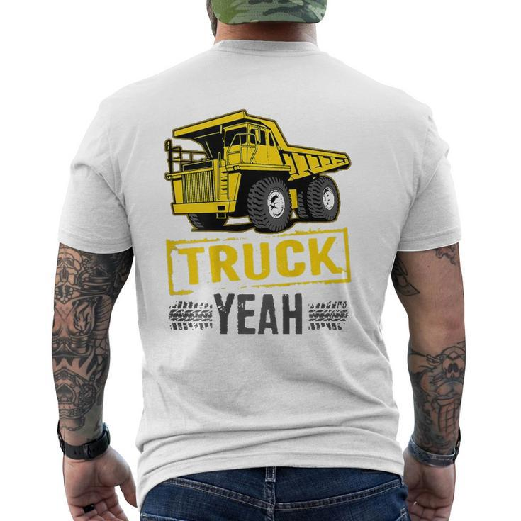 Truck Yeah Haul Truck Driver Backside Mens Back Print T-shirt