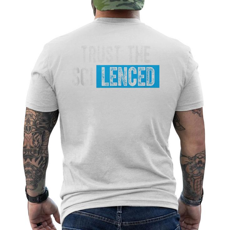 Trust The Sci Lenced Trust The Silenced Hub Vintage Men's T-shirt Back Print