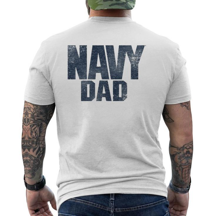 US Navy Dad  Mens Back Print T-shirt