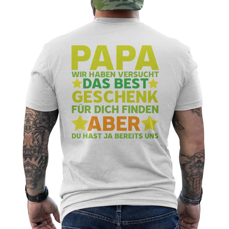 Vater Papaatertag Herrentag Tochhter T-Shirt mit Rückendruck