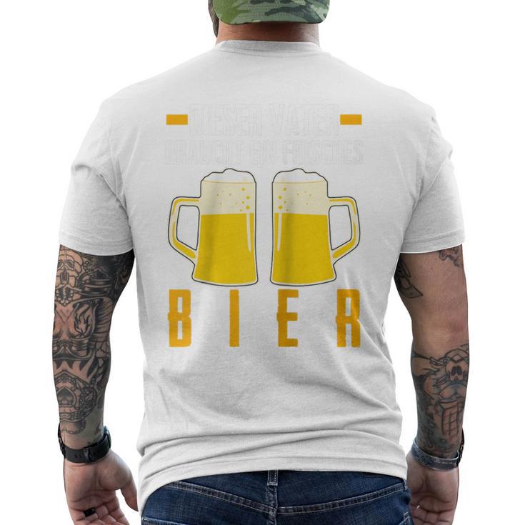 Vatertag Saufenater Frisches Bier Papa Raglan T-Shirt mit Rückendruck