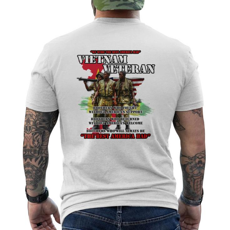 Veterans Vietnam Veterans Mens Back Print T-shirt