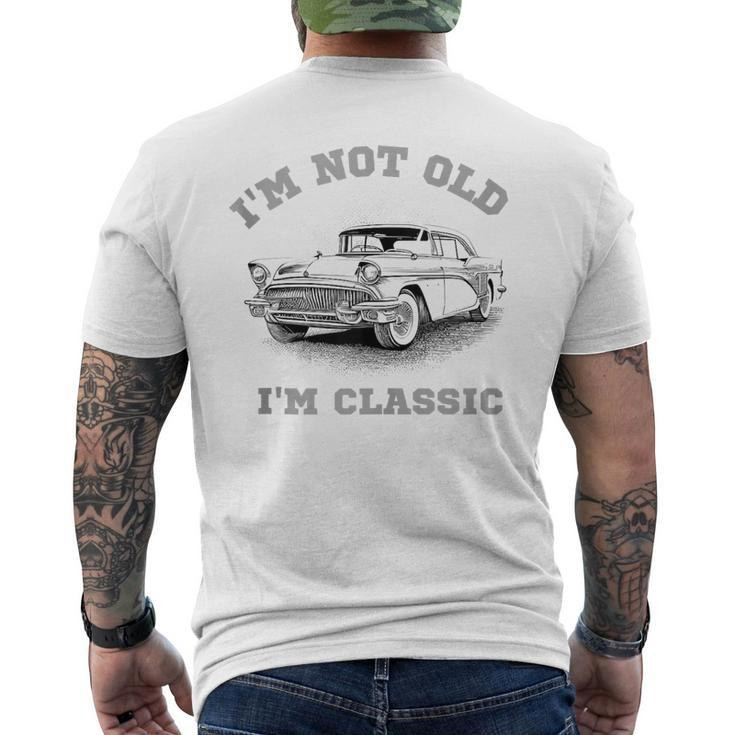 Vintage Car Graphic Perfect For Dad Men's T-shirt Back Print