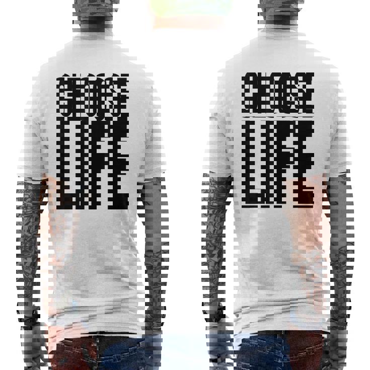 Vintage Choose Life Les Meilleures Habitudes De Conscience De Soi Des Années 80 T-shirt imprimé au dos