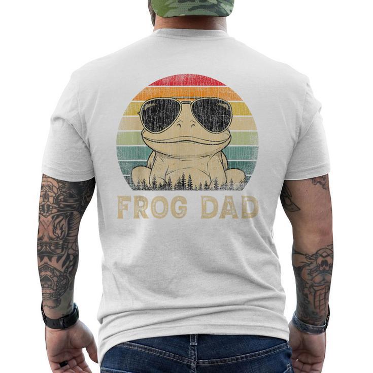 Vintage Frog Dad Frog Lovers Daddy Father's Day Men's T-shirt Back Print