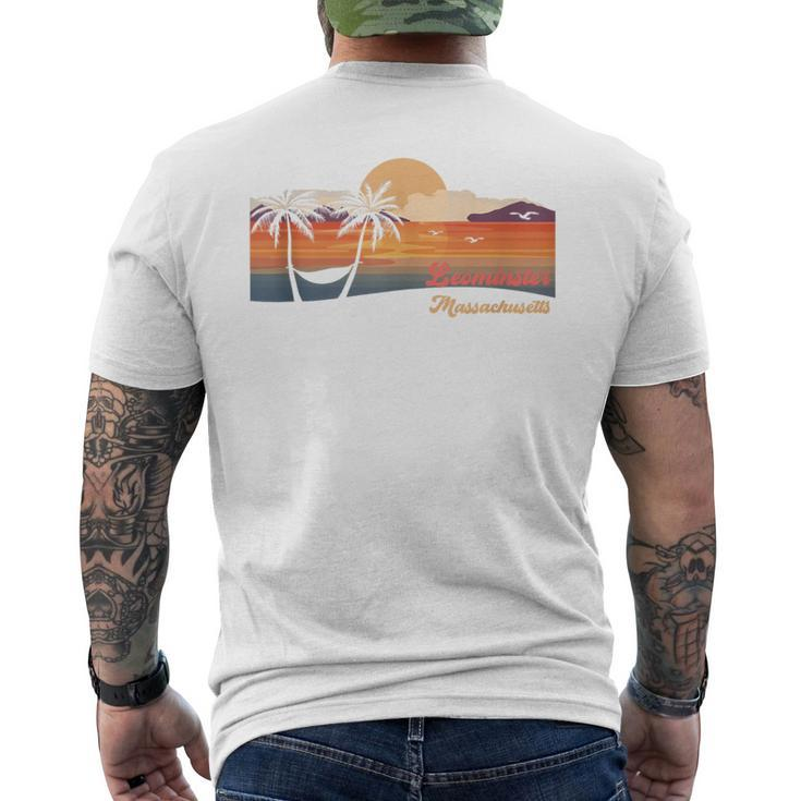Vintage Leominster Massachusetts Beach Men's T-shirt Back Print