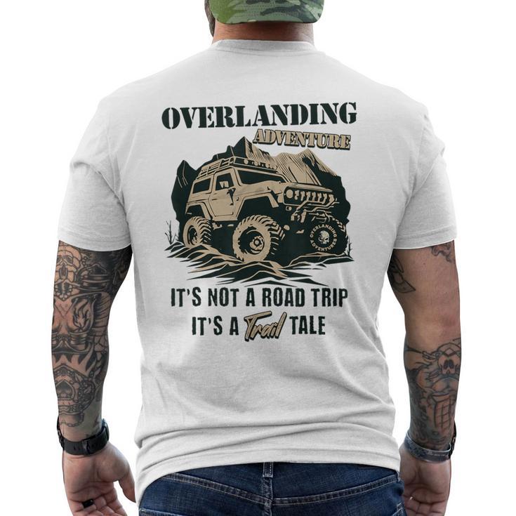 Vintage Overlanding Truck Camping Off-Road Adventures Men's T-shirt Back Print