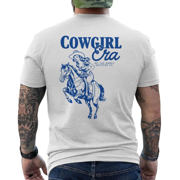 Vintage Retro Cowgirl Era We The Babes Western Co Men's T-shirt Back Print