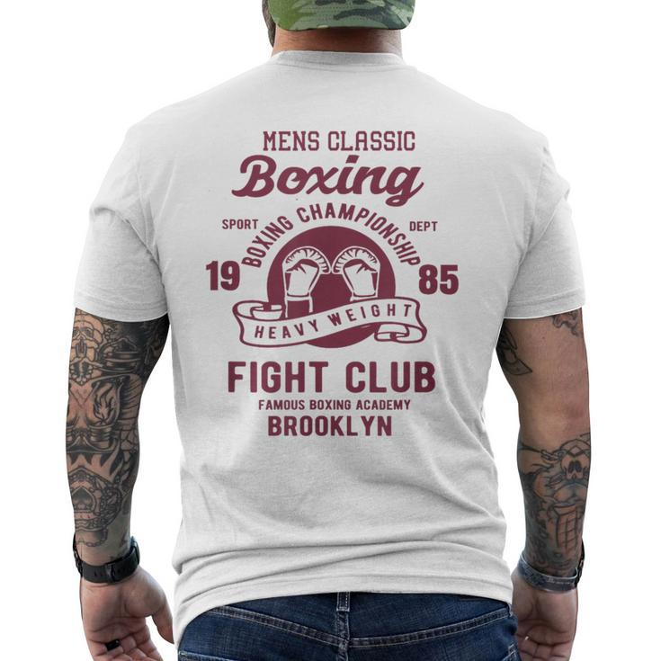 Vintage Style Boxing T Boxing Gloves Graphics Men's T-shirt Back Print