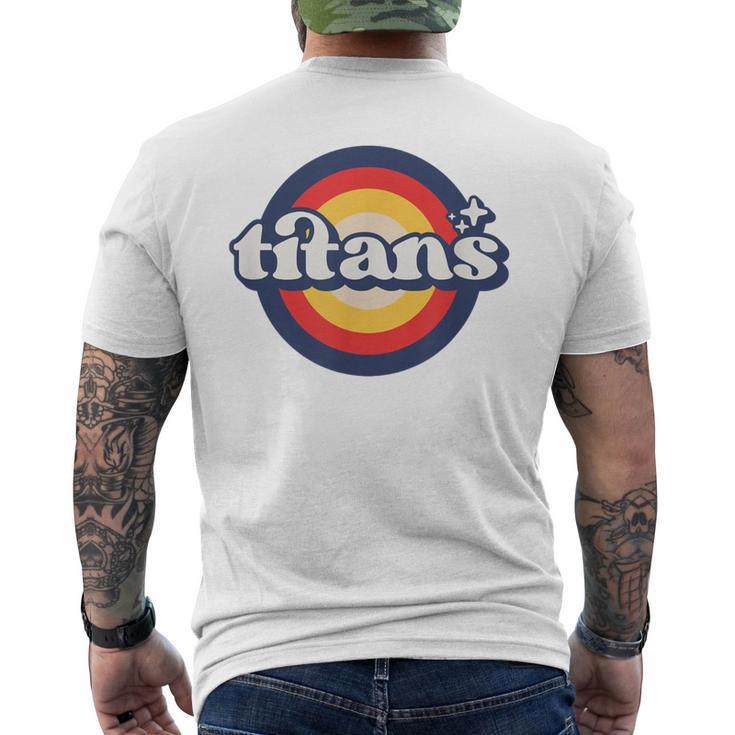 Vintage Titans High School Spirit Go Titans Pride Men's T-shirt Back Print