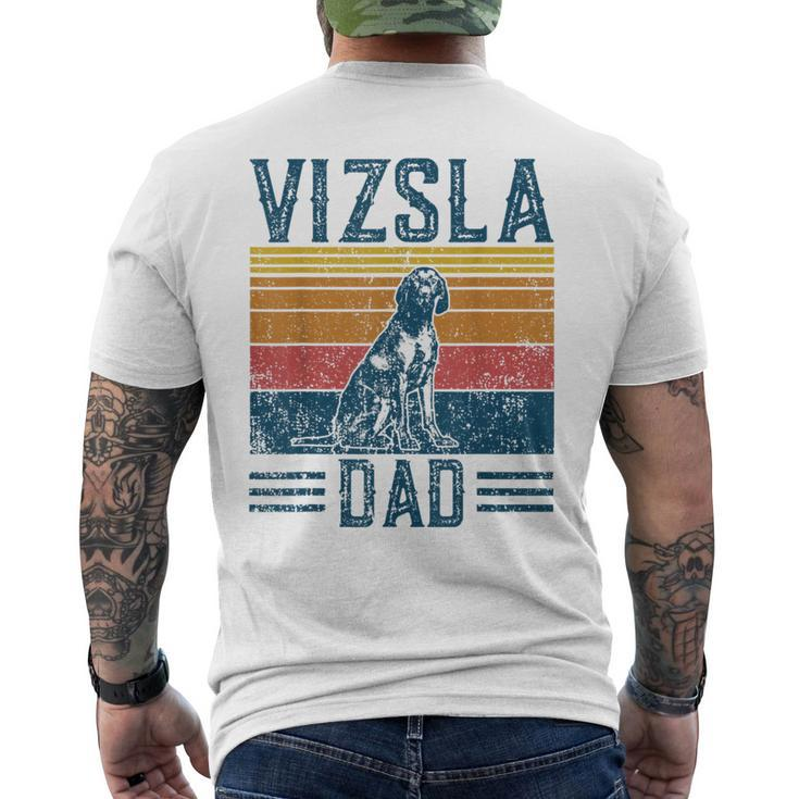 Vizsla Dad Vintage Hungarian Vorstehung Dog Vizsla Dad T-Shirt mit Rückendruck