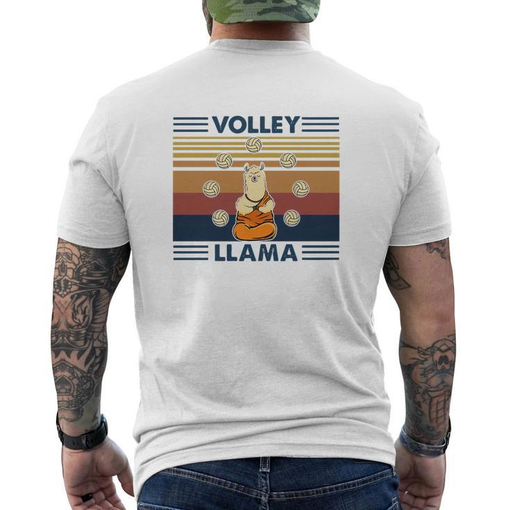 Volley Llama Vintage Mens Back Print T-shirt
