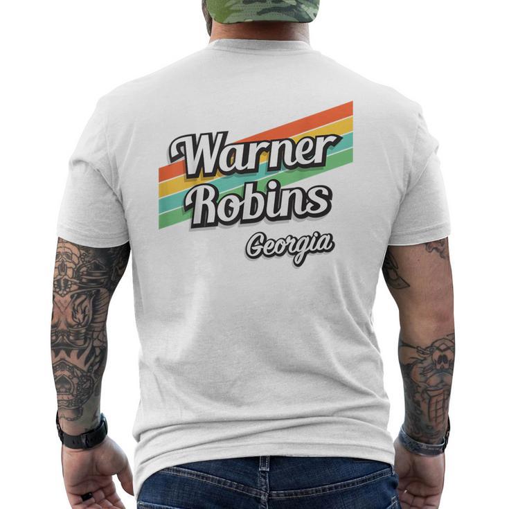 Warner Robins Georgia Retro Vintage Men's T-shirt Back Print