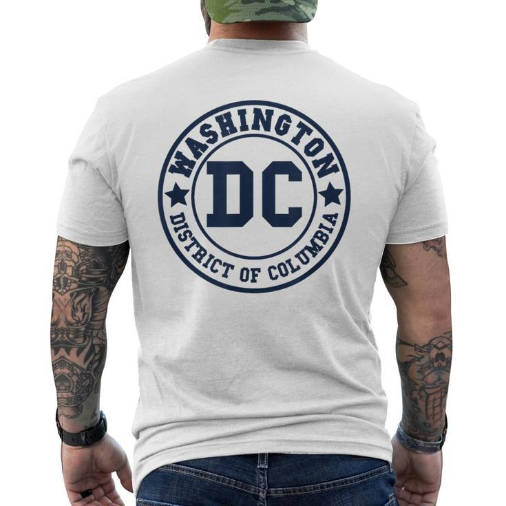 Washington Dc Athletic Throwback Classic Men's T-shirt Back Print