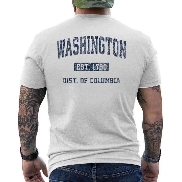 Washington Dc Vintage Athletic Sports Men's T-shirt Back Print