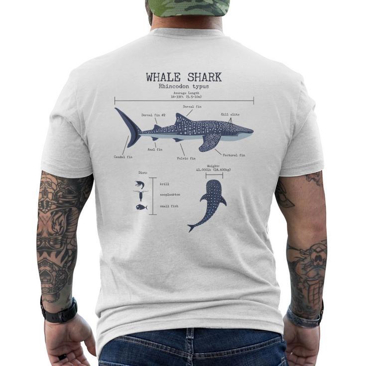 Whale Shark Anatomy Herren Damen Kinder Walhai T-Shirt mit Rückendruck