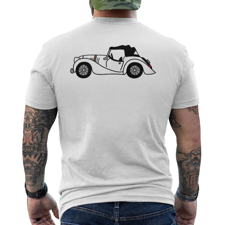 White Morgan 44 44 Car Drawing Men's T-shirt Back Print