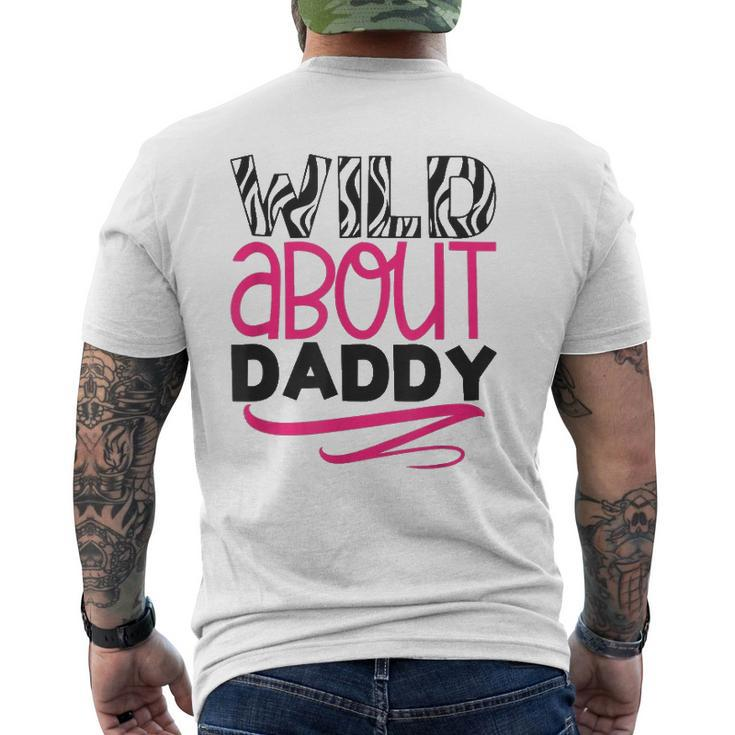Wild About Daddy Daughter Love Mens Back Print T-shirt