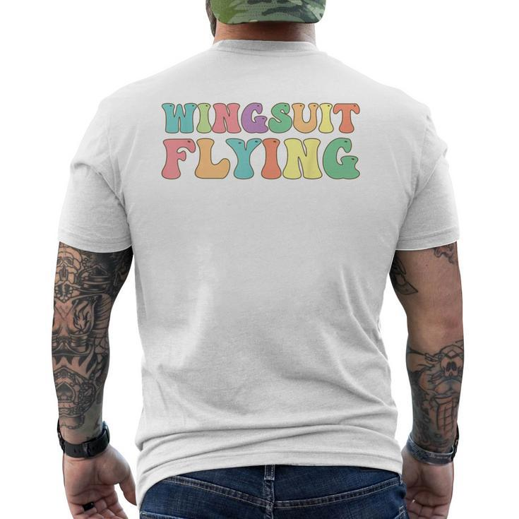 Wingsuit Flying Flyer Skydiving Base Jumping Men's T-shirt Back Print