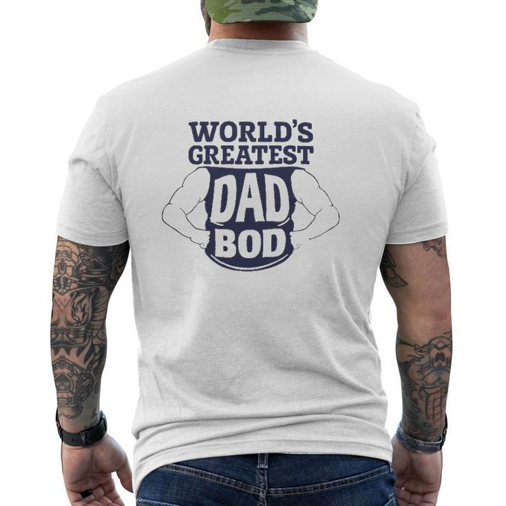 World's Greatest Dad Bod Father's Day Mens Back Print T-shirt