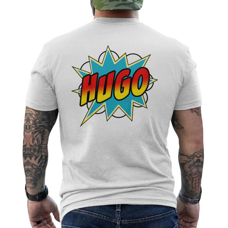 Youth Boys Hugo Comic Book Superhero Name Men's T-shirt Back Print