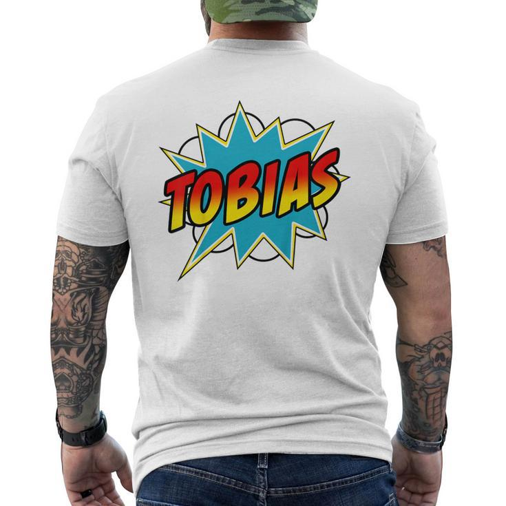Youth Boys Tobias Comic Book Superhero Name Men's T-shirt Back Print