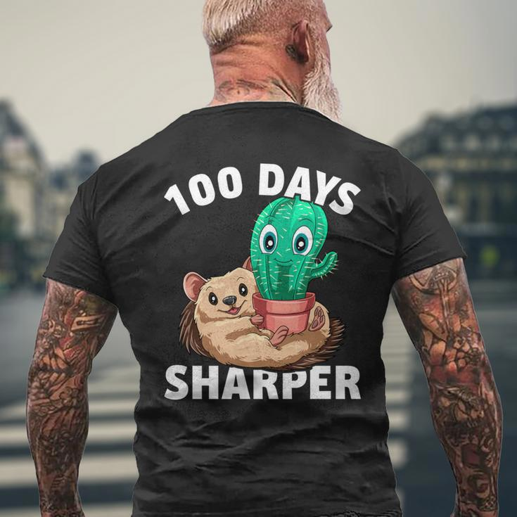 100 Tage Schärfer Kaktus 100 Tage Schärfer 100 Schultag T-Shirt mit Rückendruck Geschenke für alte Männer