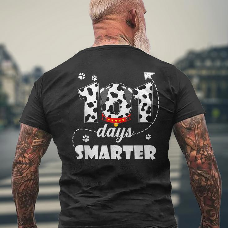 101 Days Smarter Dog Happy 101 Days School Student Teacher Men's T-shirt Back Print Gifts for Old Men
