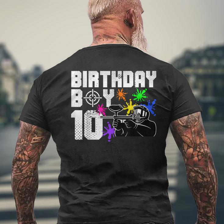 10Th Birthday Paintball Outdoor Sport 10 Year Old Men's T-shirt Back Print Gifts for Old Men