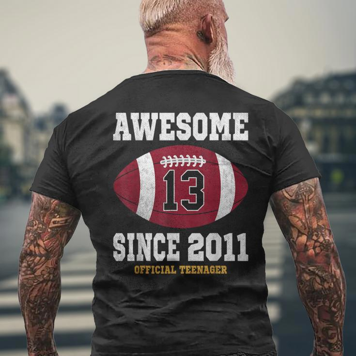 13Th Birthday Football Player 13 Years Old Official Nager Men's T-shirt Back Print Gifts for Old Men