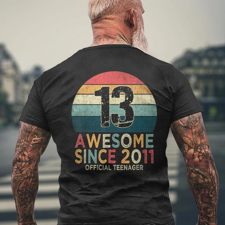 13Th Birthday Vintage Retro 13 Years Old Official Nager Men's T-shirt Back Print Gifts for Old Men