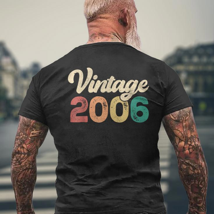 18 Year Old Vintage 2006 Made In 2006 18Th Birthday Men's T-shirt Back Print Gifts for Old Men