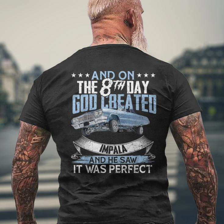 1964 64 Impala Lowrider Ss Muscle Car And On The God 66 67 Men's T-shirt Back Print Gifts for Old Men