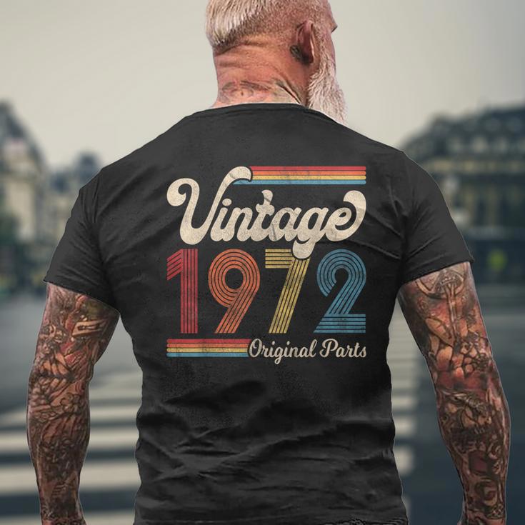 1972 Vintage 1972 Birthday Women Born Made 1972 Men's T-shirt Back Print Gifts for Old Men