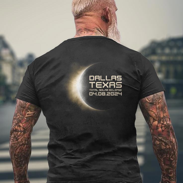 2024 Solar Eclipse Dallas Texas Souvenir Totality Men's T-shirt Back Print Gifts for Old Men