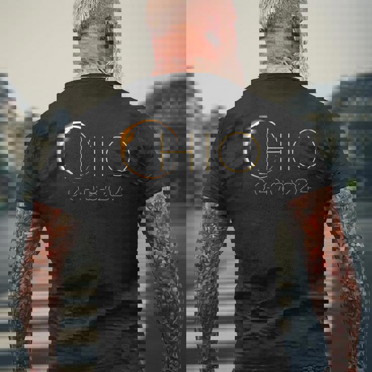 2024 Solar Eclipse Solar Eclipse 2024 State Ohio Total Men's T-shirt Back Print Gifts for Old Men 2024 Solar Eclipse Solar Eclipse 2024 State Ohio Total Men's T-shirt Back Print Gifts for Old Men