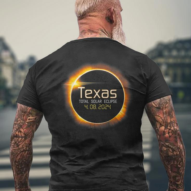 2024 Solar Eclipse In Texas Usa Totality Womens Men's T-shirt Back Print Gifts for Old Men