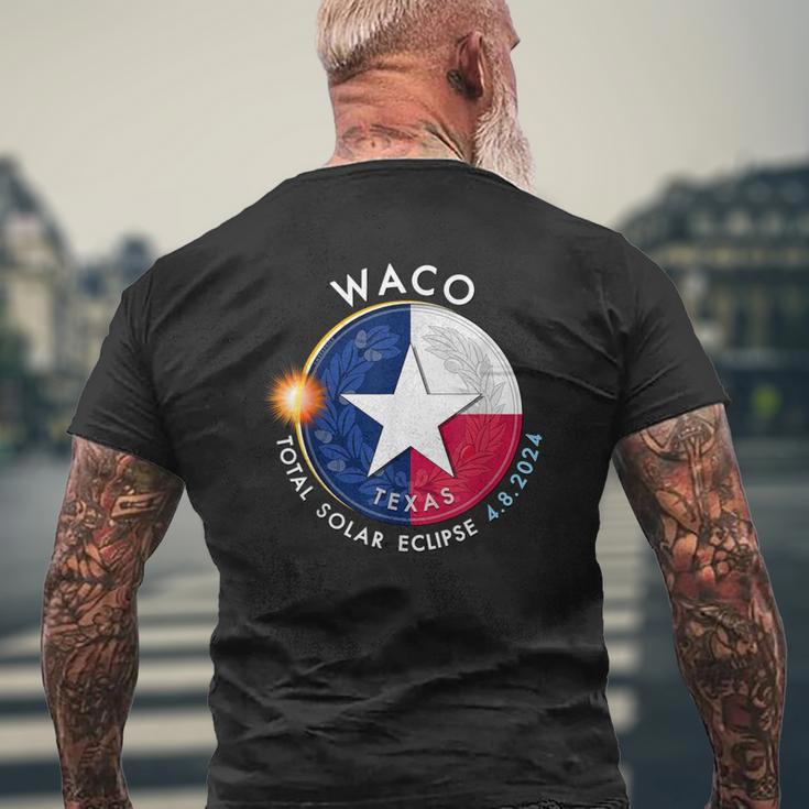 2024 Total Solar Eclipse Totality Waco Texas Men's T-shirt Back Print Gifts for Old Men