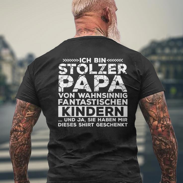 3 Drei 2 Ich Bin Stolzer Papaon Zwei Tolle Kinder S T-Shirt mit Rückendruck Geschenke für alte Männer