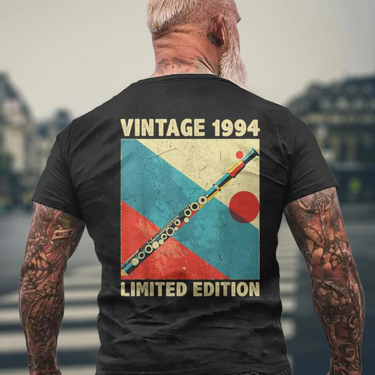 30 Years Old Vintage 1994 Flute Lover 30Th Birthday Men's T-shirt Back Print Gifts for Old Men