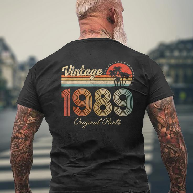 35 Year Old Vintage 1989 Limited Edition 35Th Birthday Retro Men's T-shirt Back Print Gifts for Old Men